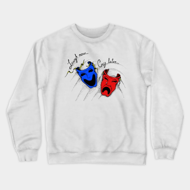 Comedy and Tragedy Crewneck Sweatshirt by salesgod